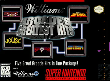 Williams Arcade's Greatest Hits (USA) box cover front